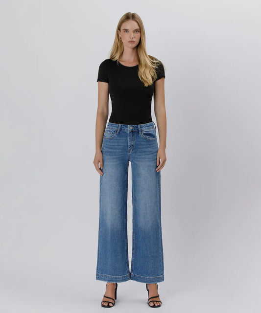 Lovervet High Rise Wide Trouser Leg Jeans