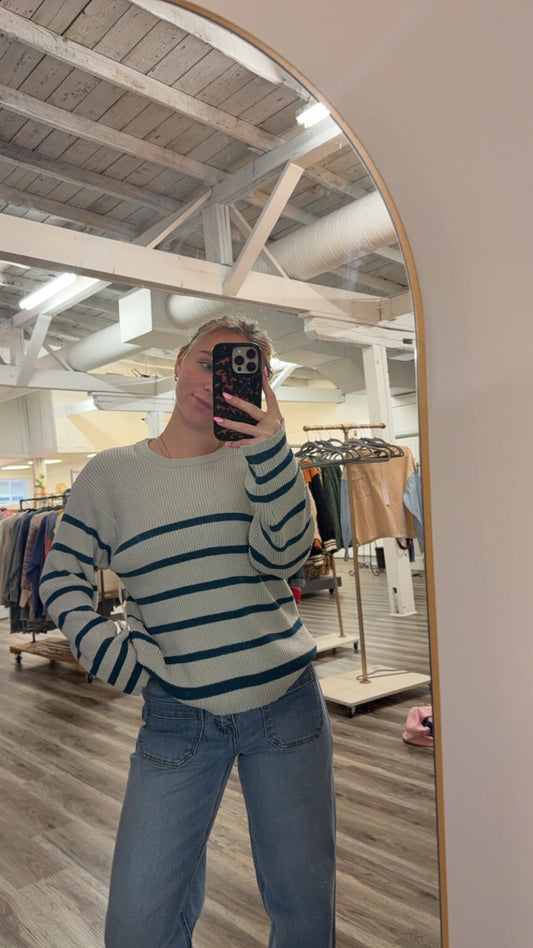 Come Again Striped Sweater