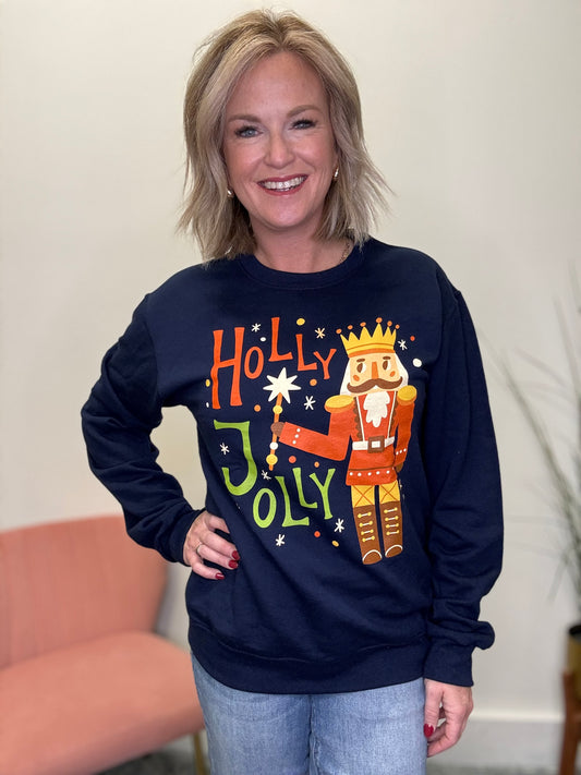 Holly Jolly Nutcracker Sweatshirt