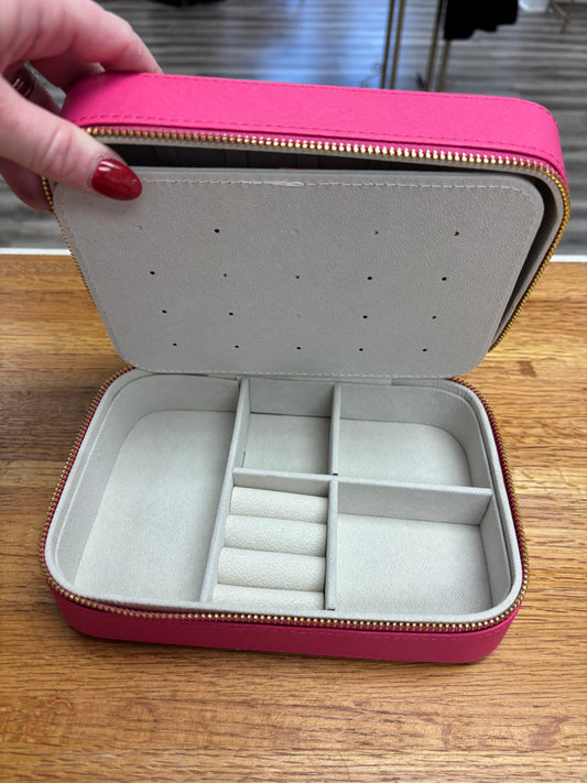 Hot Pink Travel Jewelry Case