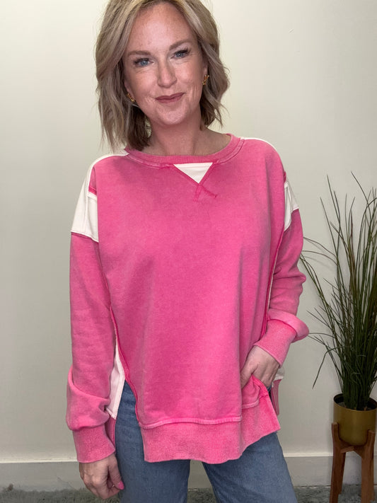 Fuchsia Is The Color Pullover Sweatshirt Top