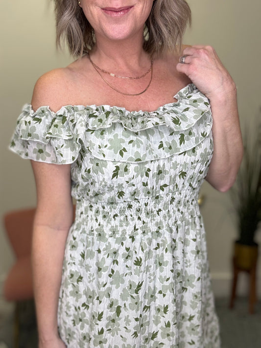 The York Maxi Dress in Sage Grove Floral