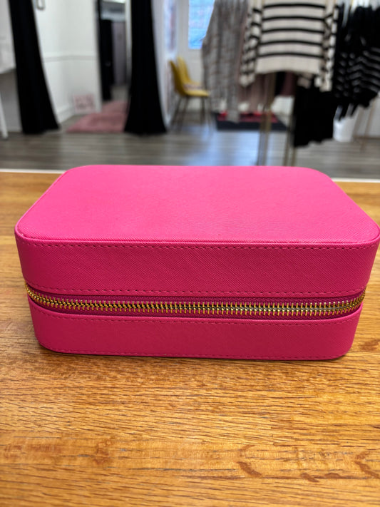 Hot Pink Travel Jewelry Case