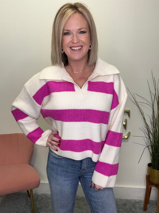 Vibrant Stripes Sweater