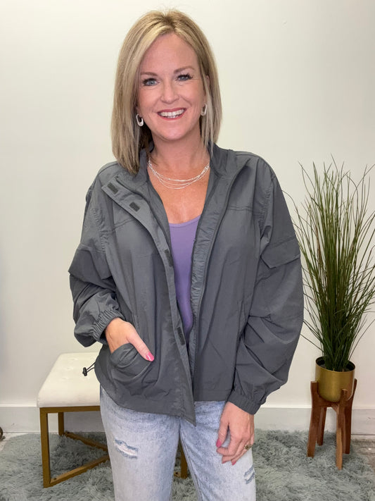 The Perfect Cool Weather Jacket - Gray