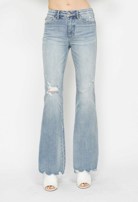 Destroy Flare Tummy Control Judy Blue Jeans