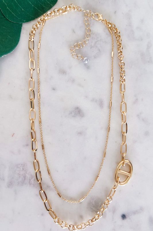 Versatile Two Layer Chain Necklace