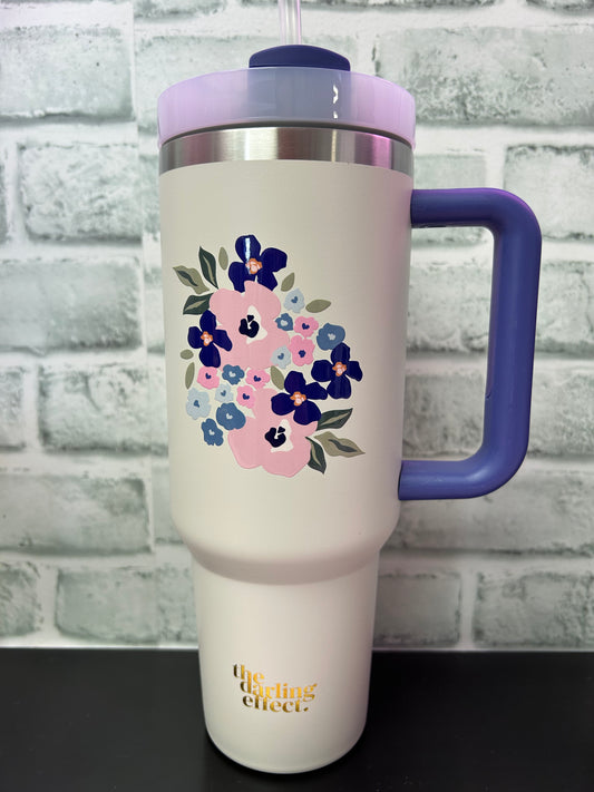 Handled Tumbler Cup in Gray - Ella Chic Boutique