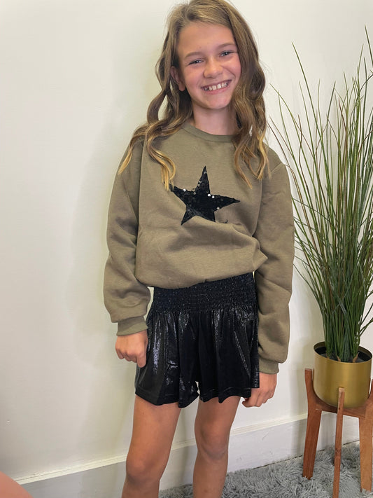 Molly Bracken tween girls sparkle sparkly shorts flowy